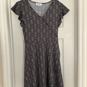 Speechless Girls’ Short Sleeve Faux Wrap Dress